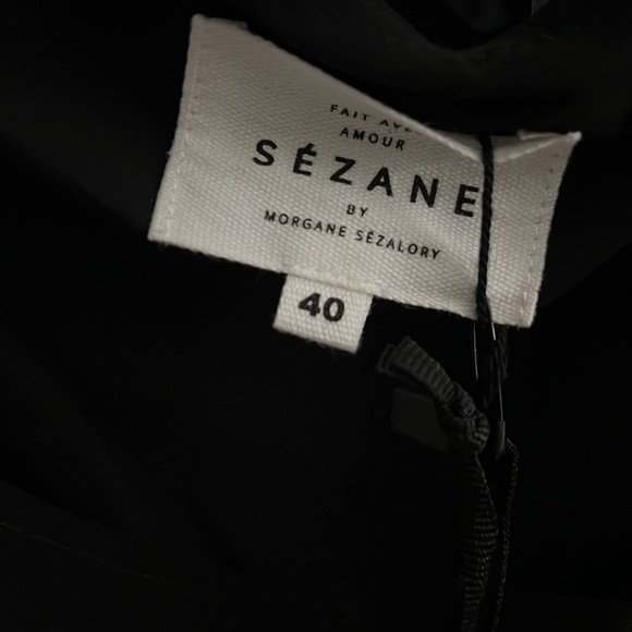 NWT Sézane Robe Carmeli, black - Picture 5 of 9